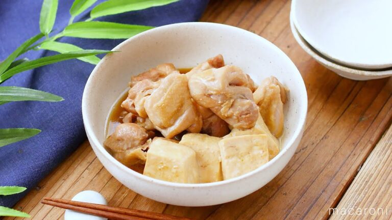 【鶏肉と豆腐のうま煮】甘辛味でご飯がすすむ！食材2つ！鶏もも肉と豆腐で♪｜macaroni（マカロニ）