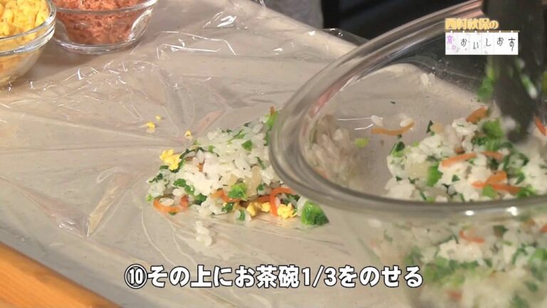 34菜の花のてまり寿司 ・お料理動画 ・西村秋保