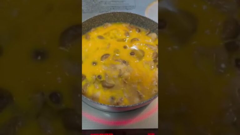 【簡単おつまみ】ホタテとしめじの卵とじ　 #shorts  #ショート