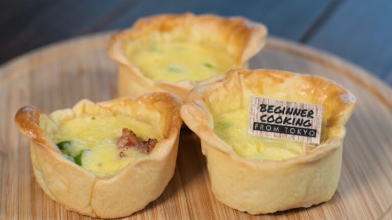 アスパラとベーコンのミニキッシュ☆Mini Quiche with Asparagus and Bacon