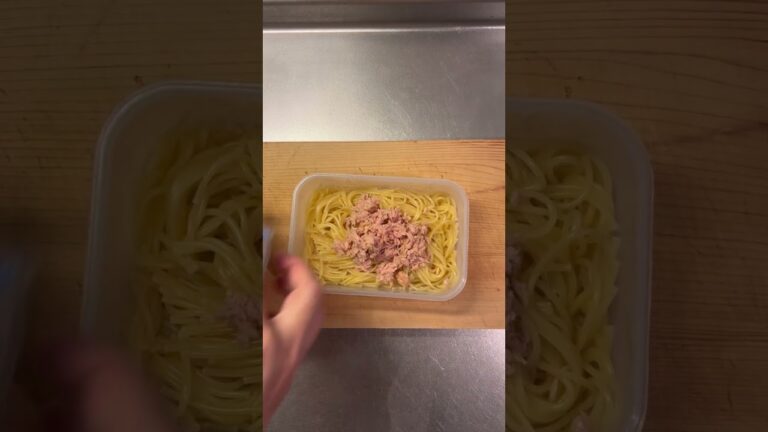 【冷めても美味しい‼︎】レンチン和風ツナマヨパスタ