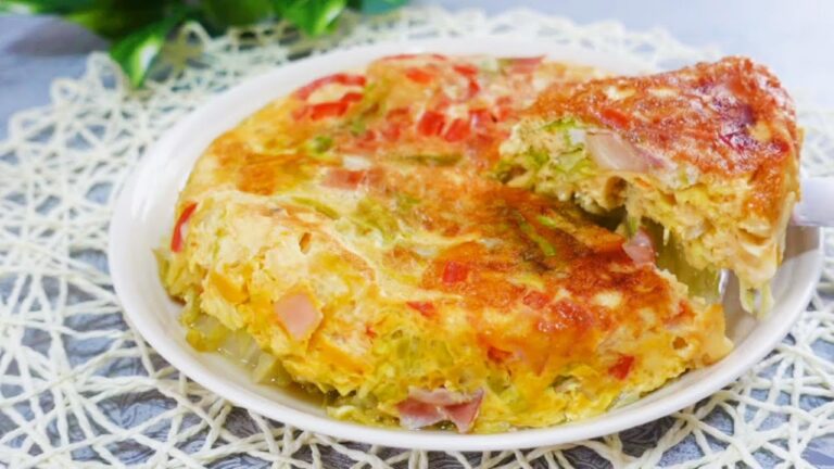 SUB)【炊飯器レシピ】炊飯器で簡単!春キャベツのオムレツ♪Spring cabbage omelet