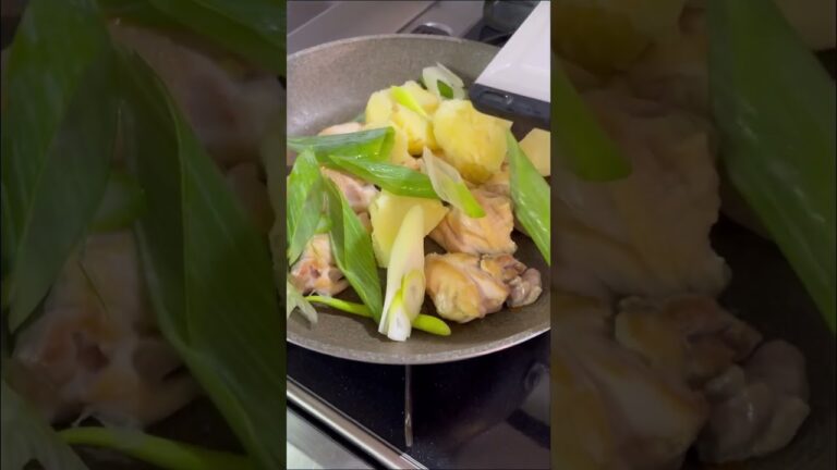 ＼パワーおかず／鶏肉とじゃがいものマヨキムチーズ レシピはコメント欄に記載 #shorts