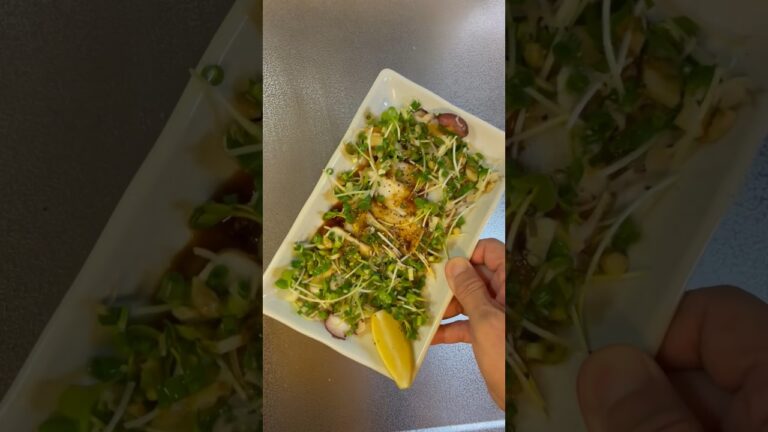 【タコの和風カルパッチョ】いつもの万能薬味をかけた#shorts