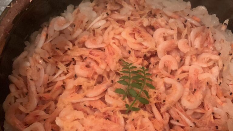 春の味覚❗️桜エビご飯炊き上がりました#Sakurashrimprice＃桜えび＃土鍋ご飯＃料理＃松山なの花＃shorts