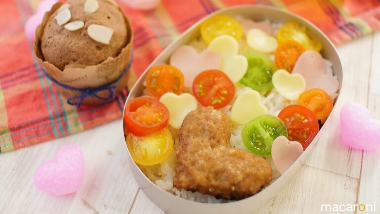 【ねぼすけ弁当】15分でも愛情たっぷり♪ カラフル バレンタイン 弁当 のレシピ 作り方