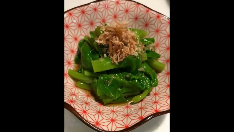 Malabar spinach/Side dish of seasoned vegetables, /Salmon fried rice. /つるむらさき/鮭チャーハン/「#short」