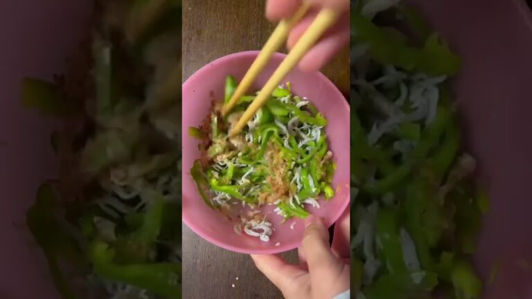 【簡単レシピ】さっぱりヘルシー！簡単♪ピーマンのしらす和えの作り方！【#shorts】