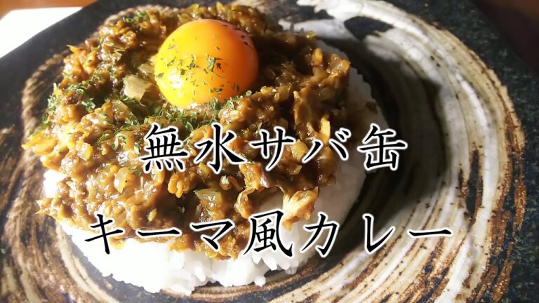 【ヒルナンデスで紹介】料理研究家リュウジさんの無水サバ缶キーマ風カレーのレシピ！