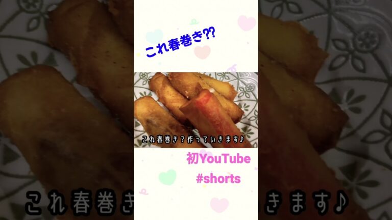【料理】これ春巻き？？#shorts