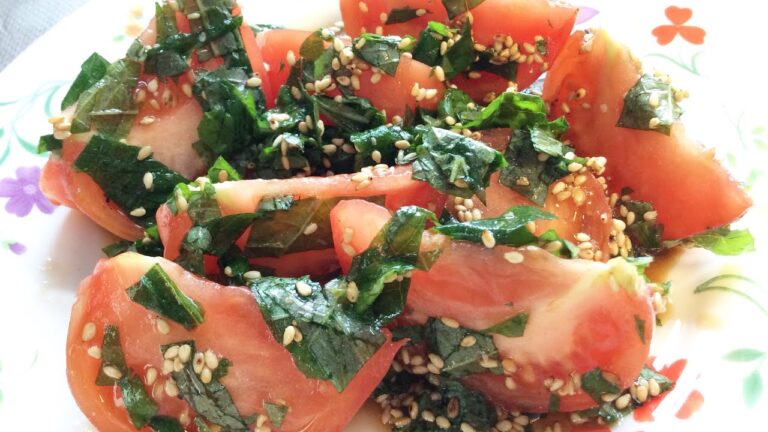 トマトのさっぱり大葉和え