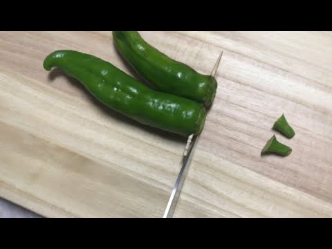 ししとうの天ぷらを面白く作ったらとても美味しかった