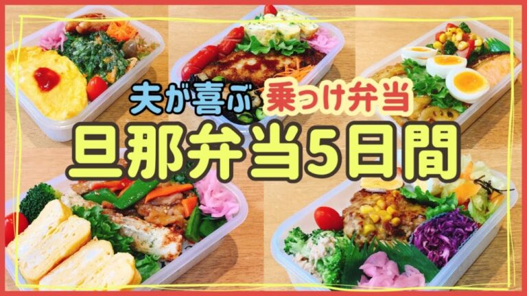 【旦那弁当5日間】夫が喜ぶ！のっけ弁当！！アスベル850ml