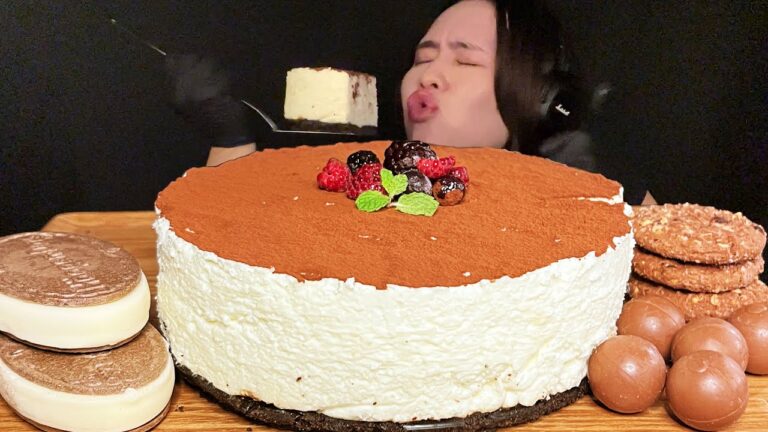 ASMR ティラミスケーキ大食い‼️〜ドルチェの誘惑に負けたあの日〜【咀嚼音】