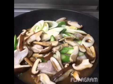 豚と椎茸の中華炒め