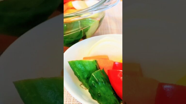 彩り野菜のピクルス#おつまみ #酢#パプリカ#野菜たっぷり　本編は概要欄