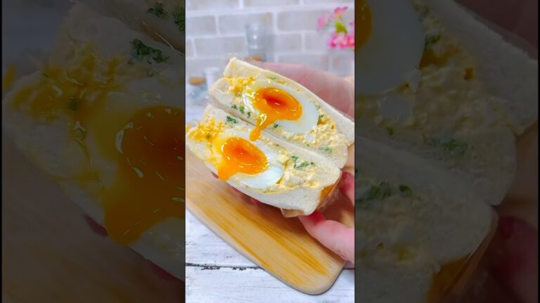 たまご好きのための半熟サンド #recipe #cooking #cake #簡単スイーツ #hiromarucooktv