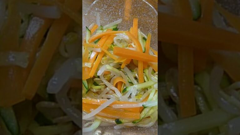 ニンジン、キューり、モヤシのナムル　8月16日　＃Shorts