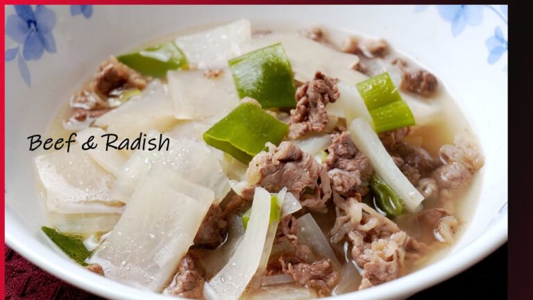 韓国料理牛肉大根スープのレシピ。 料理初心者でもできる詳しいレシピです。😃 [Korean food recipe,  beef and radish soup]