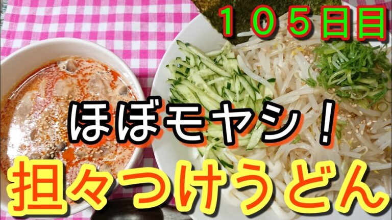 【無限モヤシ】鬼盛りモヤシの担々つけうどん【モヤシ地獄】