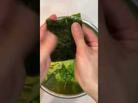 【簡単レシピ】無限に食べれる！簡単♪無限レタスの海苔ナムルの作り方！【#shorts】
