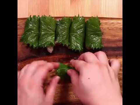 VÀO BẾP CÙNG PINKY - tempura tía tô thịt kiểu Nhật