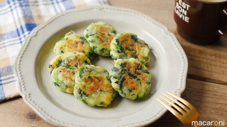 やさしいおいしさ！ほうれん草とじゃこのじゃがおやき の 作り方