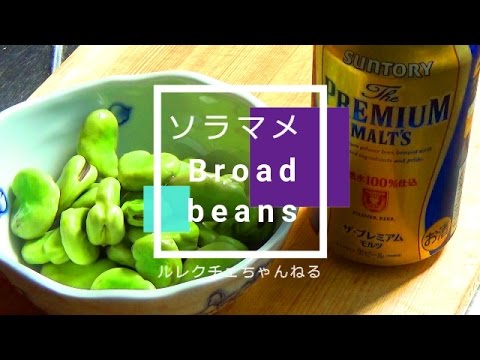 ソラマメの美味しいゆで方ゆで時間…ビールで乾杯(⋈◍＞◡＜◍)。✧♡
