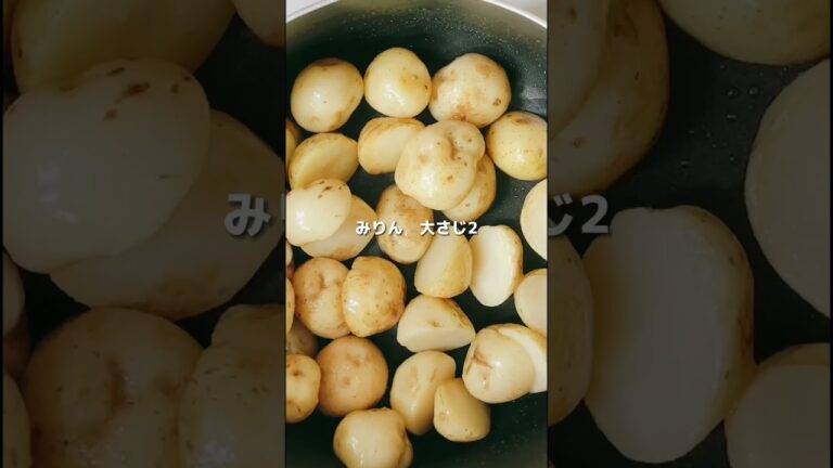 新じゃがの煮っころがし❣️息子の大好物❤️#じゃがいも #じゃがいもレシピ #お料理動画 #japanesefood