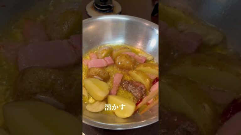 【ジャーマンポテト風】春キャベツと新じゃがのジャーマンポテト風なパスタ
