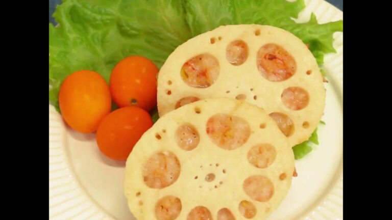 サクサク&ぷりっぷり！ エビたっぷりのレンコンはさみ揚げ