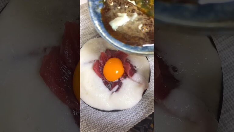 🇯🇵 Grated Yum and Tuna Bowl とろろマグロ丼が最高#shorts