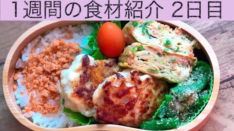 【お弁当 1週間食材紹介 2日目】lunchbox bento