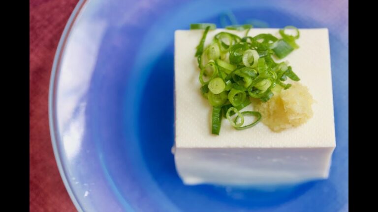 冷奴の作り方　How to make Hiyayakko (Tofu)