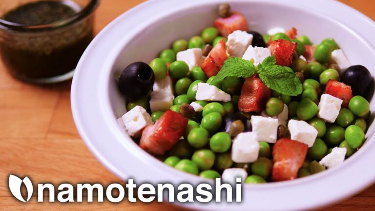 ベーコンとグリーンピースのサラダの作り方 /【絶品フェタチーズ】