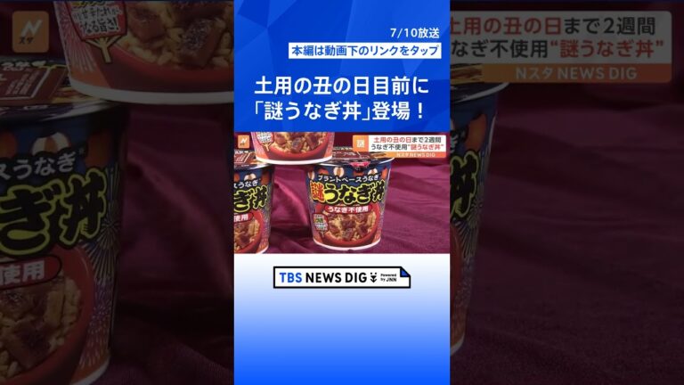 土用の丑の日目前に「謎うなぎ丼」登場！うなぎを使っていない新商品を一足早く食べてみた | TBS NEWS DIG #shorts