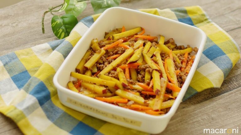 リピ必至の作り置き！さつまいもの そぼろ きんぴら のレシピ 作り方