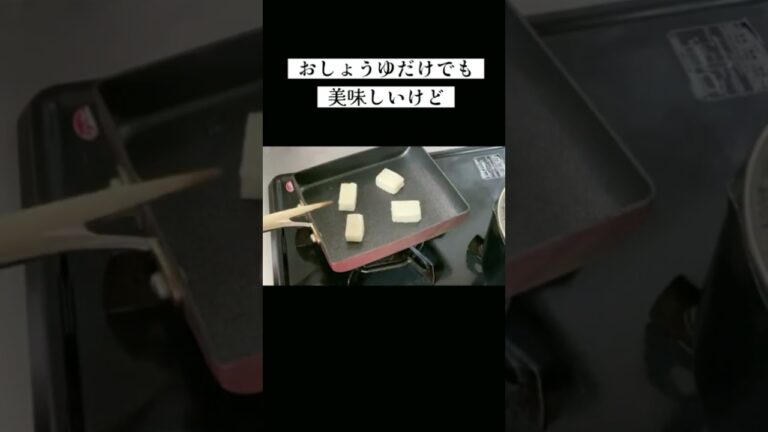 簡単で美味しい焼き揚げ餅／みたらし団子味／おもちのレシピ／時短／節約