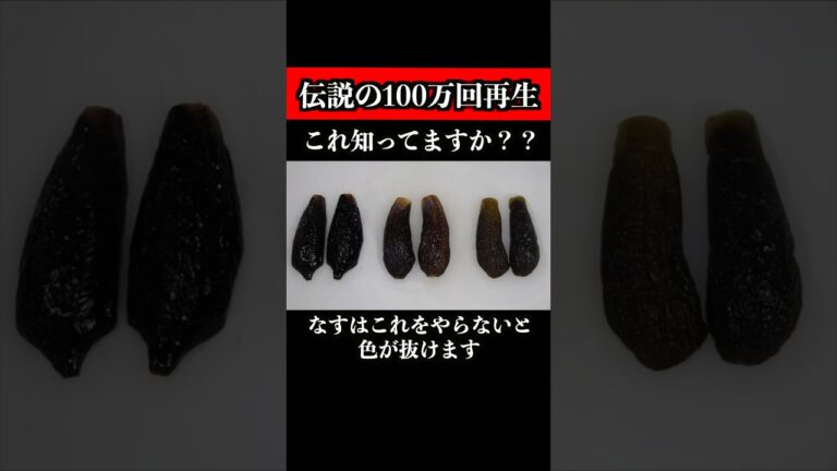 【100万回再生超え】なすはこれをやらないと色が抜けます