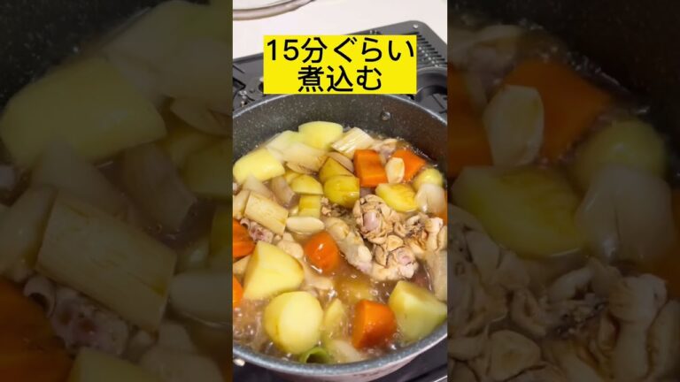 #鶏肉#手羽元#野菜＃煮＃簡単料理＃簡単レシピ＃子供に大人気＃パパの料理#닭고기요리 #어린이요리#간단레시피#鸡肉炖蔬菜#감자 #당근#닭고기