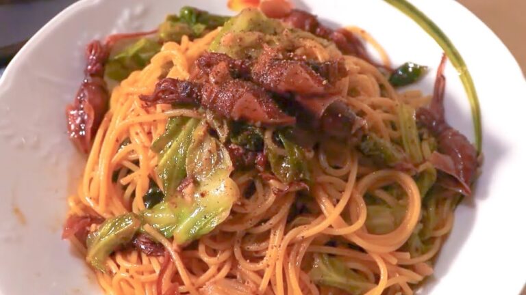 ホタルイカと春キャベツのパスタ / 水出汁 / 出汁ダイエット / やせる出汁 / 常備菜/ レシピ / ASMR