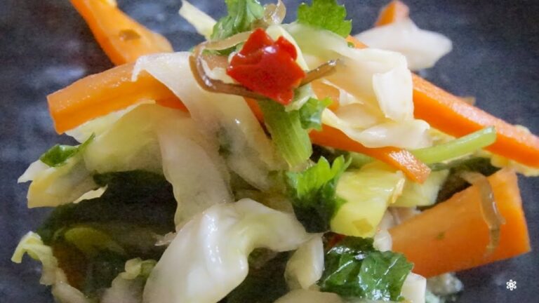 【キャベツの浅漬け】キャベツと残り野菜の漬物｜簡単レシピ ⏰ 出来上がりまで3~4時間　#キャベツ大量消費