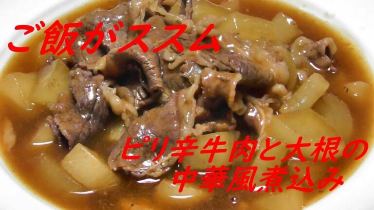 牛肉と大根の中華風見込み
