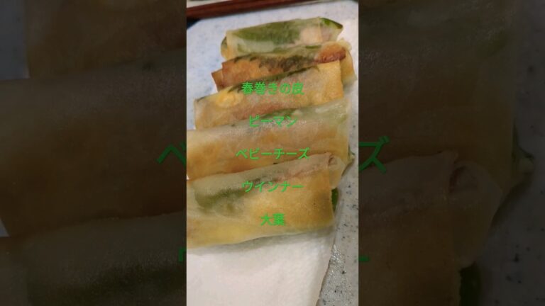 【おつまみ春巻き】#short#春巻きアレンジ#お酒 #おつまみ #晩酌 #簡単 #おすすめ  #チーズ #ビール
