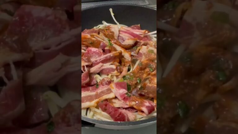 【簡単料理】ジンギスカン丼#shorts #料理 #料理男子
