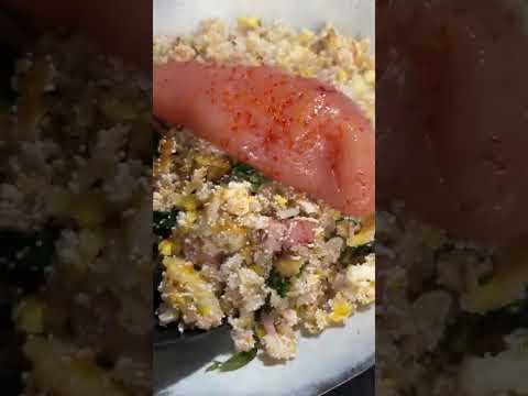 旨すぎる明太子チャーハン《100日目に最高のチャーハンを見つけるアル中 85日目》#shorts