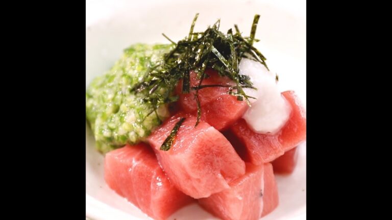 旨味と酸味の効いた味 鮪とオクラの和え物 ｜ moguna[モグナ]