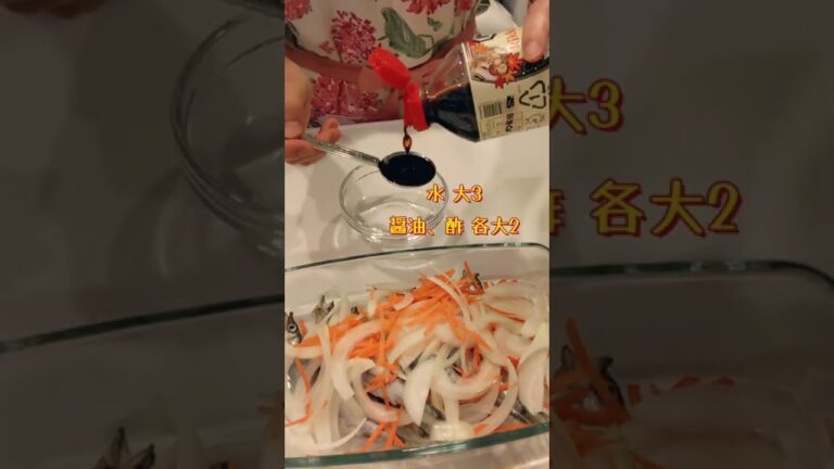 🍳ししゃもで一品★レンチン南蛮漬け😉✨【不器用な私が作る簡単で美味しい料理編】#short