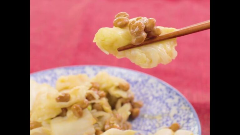 食卓にもう一品！ 納豆と白菜の和え物 ｜ moguna[モグナ]