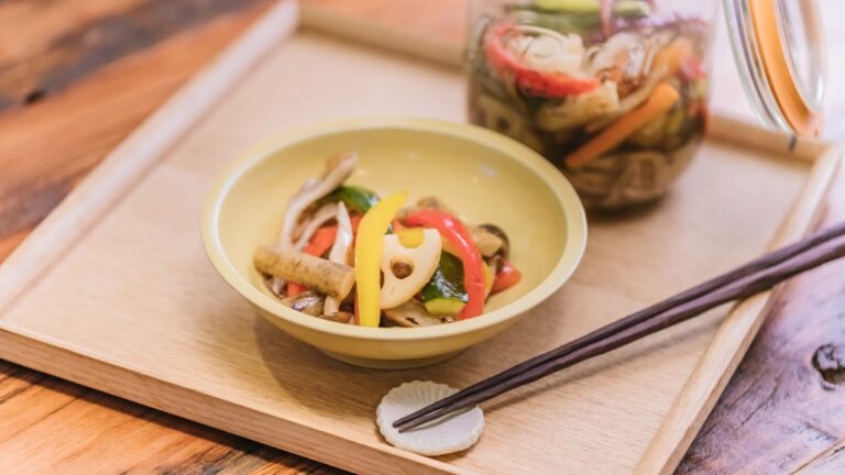 きのこと野菜の焼きピクルス